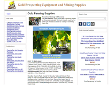 Tablet Screenshot of goldpanningtools.com